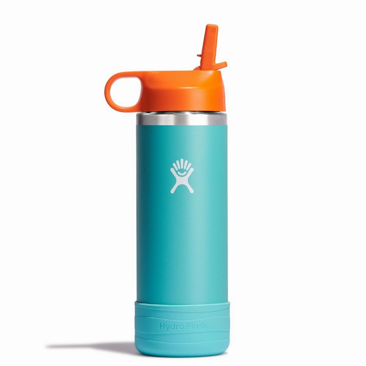 18 oz Kids Wide Mouth Straw Cap and Boot Bottle