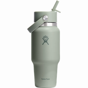 24 oz Wide Flex Straw Travel Bottle