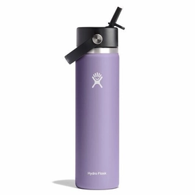 24 oz Wide Mouth Bottle with Flex Straw Cap