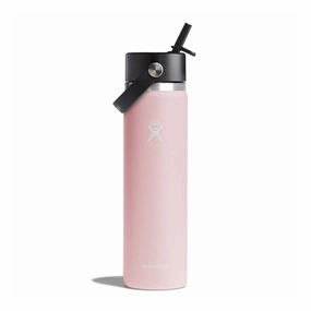 24 oz Wide Mouth Bottle with Flex Straw Cap