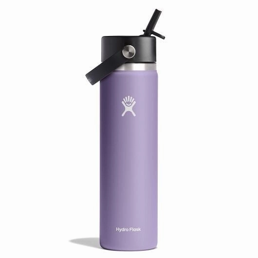 24 oz Wide Mouth Bottle with Flex Straw Cap