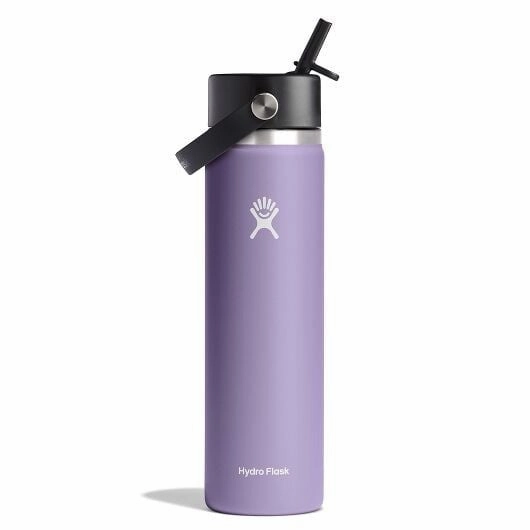 24 oz Wide Mouth Bottle with Flex Straw Cap
