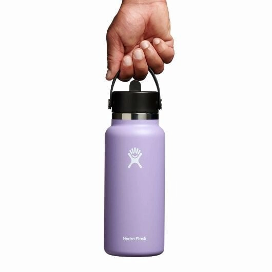 32 oz Wide Mouth with Flex Straw Cap Bottle