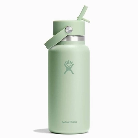 32 oz Wide Mouth with Flex Straw Cap Bottle