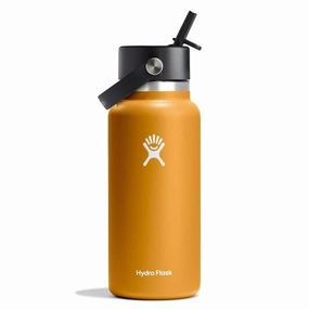 32 oz Wide Mouth with Flex Straw Cap Bottle