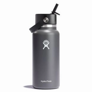 32 oz Wide Mouth with Flex Straw Cap Bottle