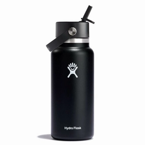 32 oz Wide Mouth with Flex Straw Cap Bottle