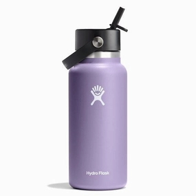 32 oz Wide Mouth with Flex Straw Cap Bottle