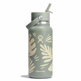 32 oz Wide Mouth with Flex Straw Cap Bottle
