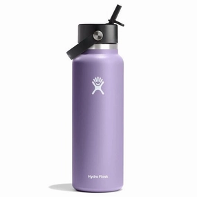 40 oz Wide Mouth with Flex Straw Cap Bottle