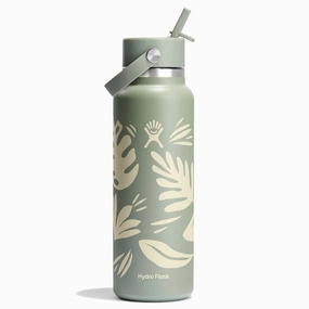 40 oz Wide Mouth with Flex Straw Cap Bottle