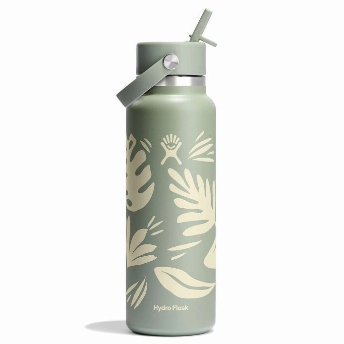 40 oz Wide Mouth with Flex Straw Cap Bottle