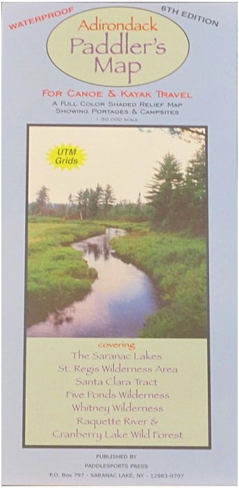 Adirondack Paddler's Map