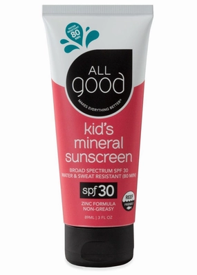 All Good SPF 30 Kids Mineral Sunscreen Lotion 3oz