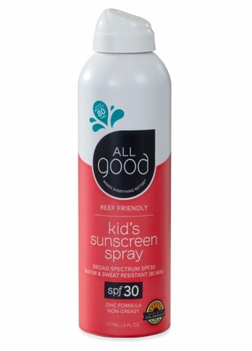 All Good SPF 30 Kids Mineral Sunscreen Spray 6oz