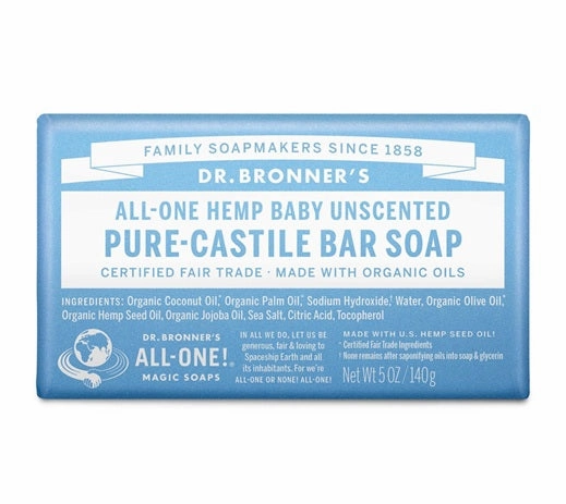 Baby Unscented Pure-Castile Bar Soap