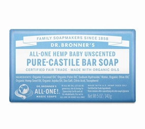 Baby Unscented Pure-Castile Bar Soap