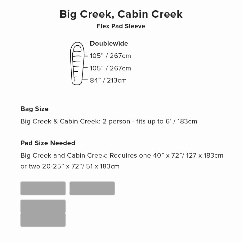 Big Agnes Big Creek -1degC Double Wide Synthetic Sleeping Bag