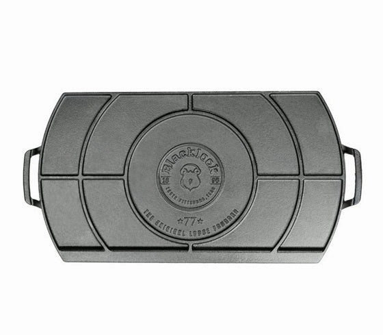 Blacklock Triple Seasoned Cast Iron Double Burner Griddle