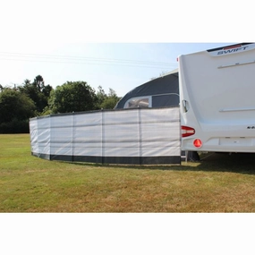 Blue Diamond 7 Pole Grey Windbreak