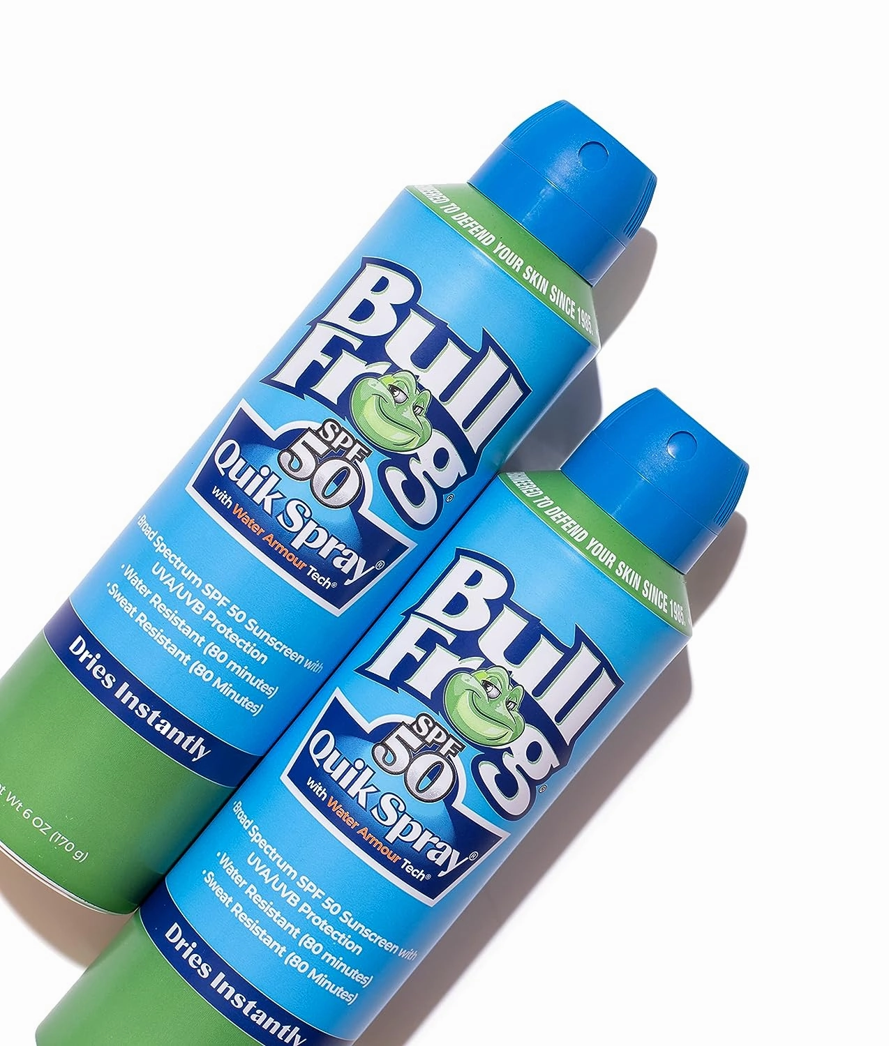 Bullfrog Quik Spray Sunscreen SPF 50 Broad Spectrum UVA/UVB