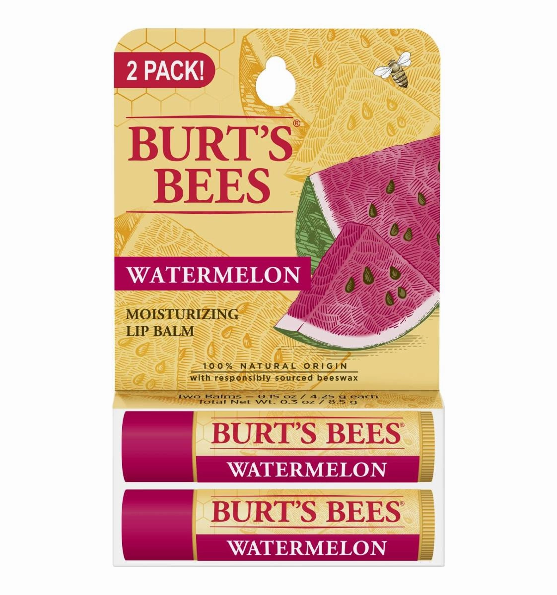 Burt's Bees Lip Balm Tube 2-Pack