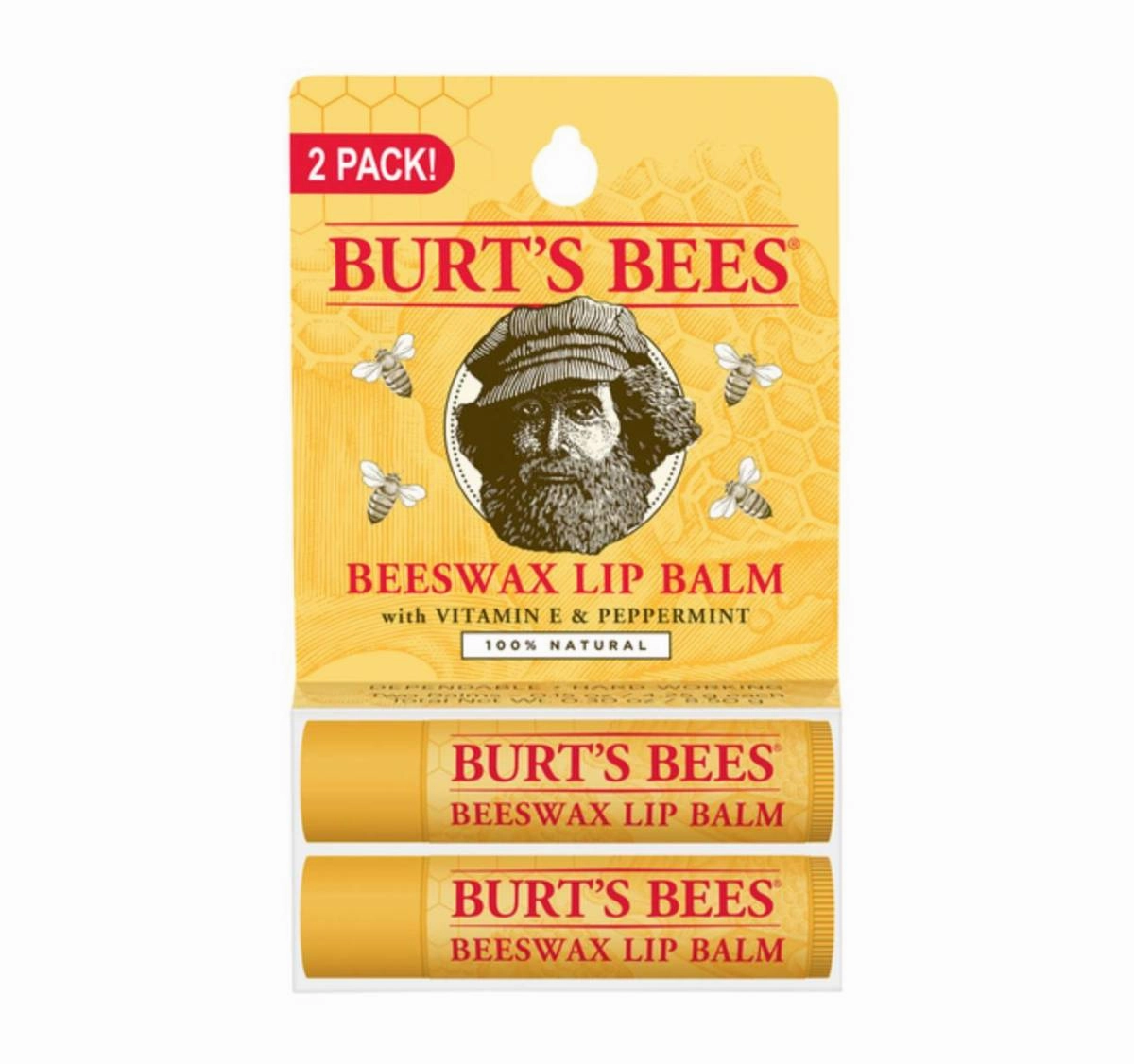 Burt's Bees Lip Balm Tube 2-Pack