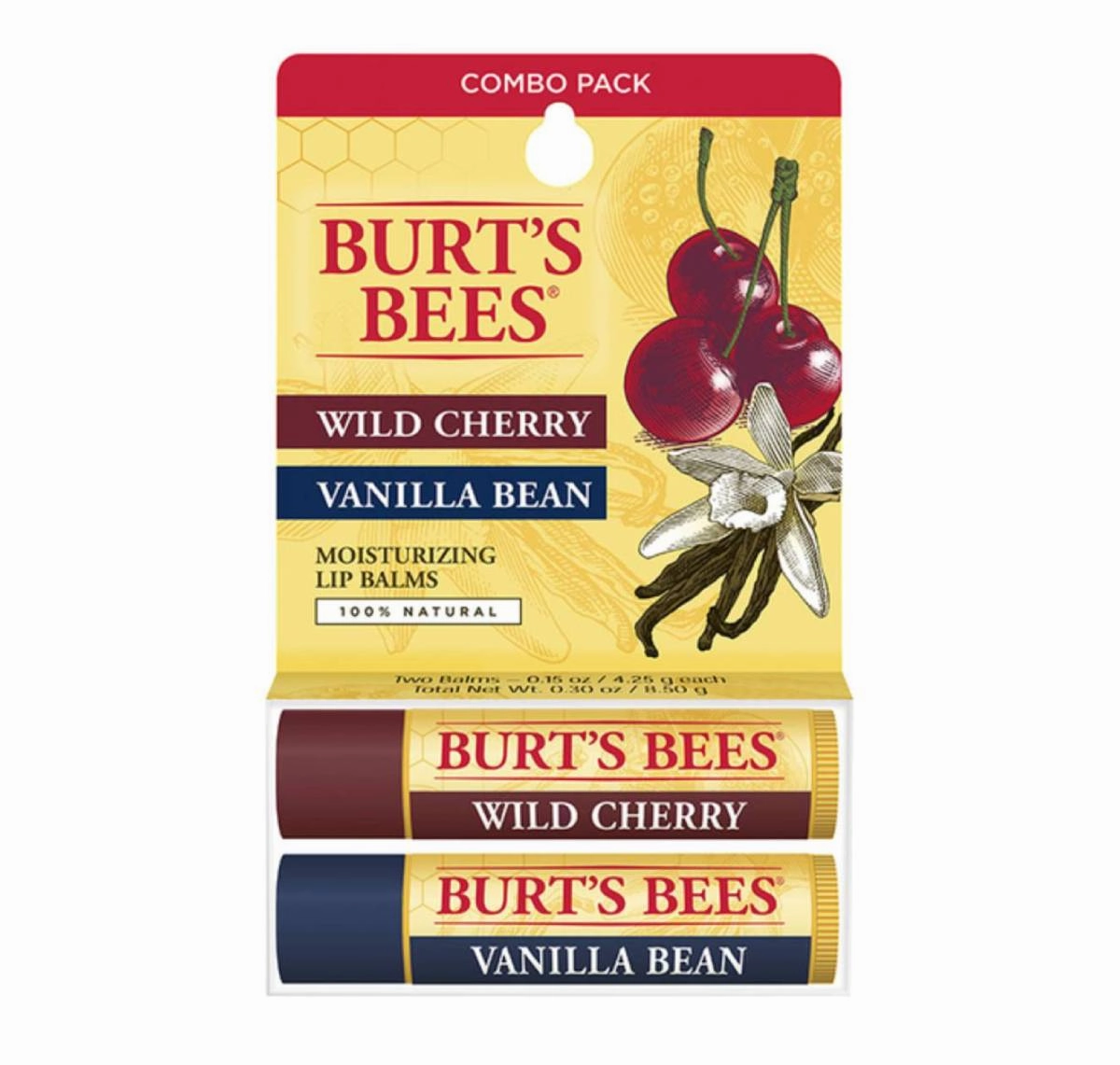 Burt's Bees Lip Balm Tube 2-Pack