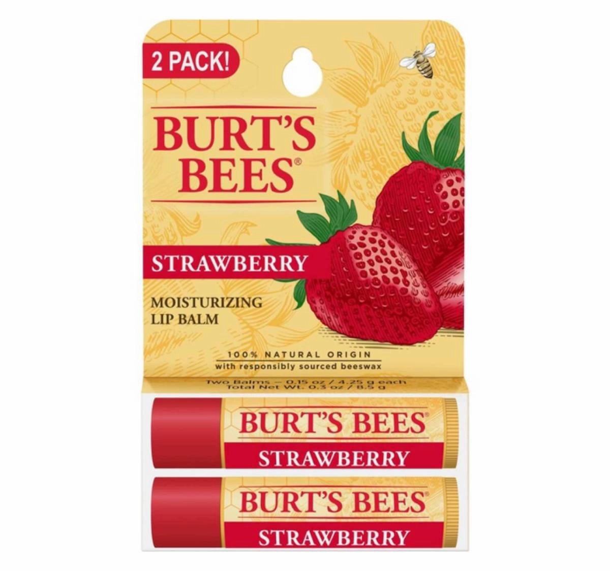 Burt's Bees Lip Balm Tube 2-Pack
