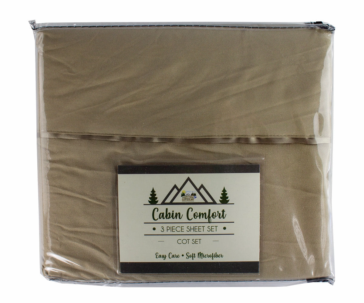 Cabin Comfort Camp Sheets Cot Set