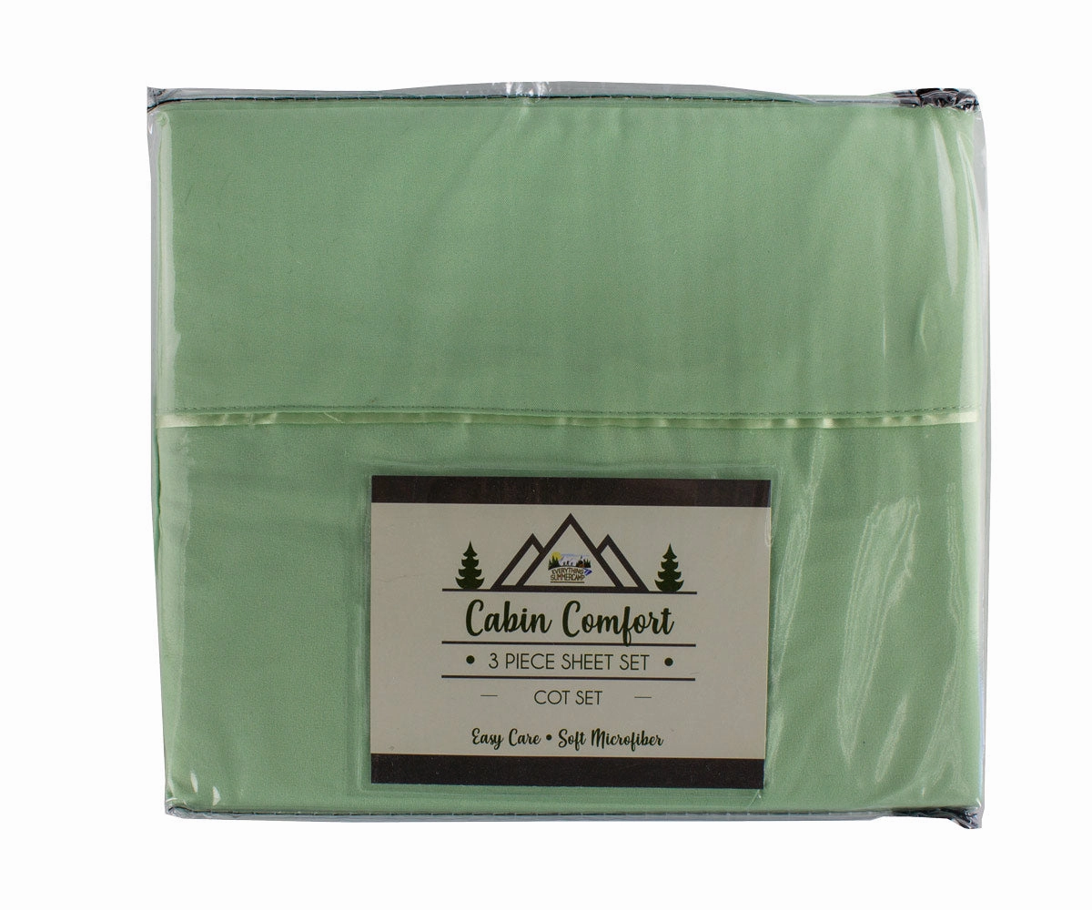 Cabin Comfort Camp Sheets Cot Set