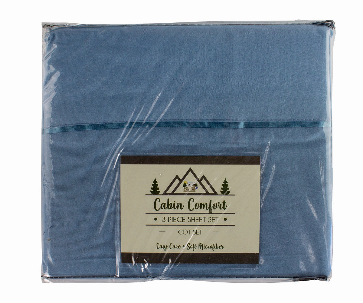 Cabin Comfort Camp Sheets Cot Set