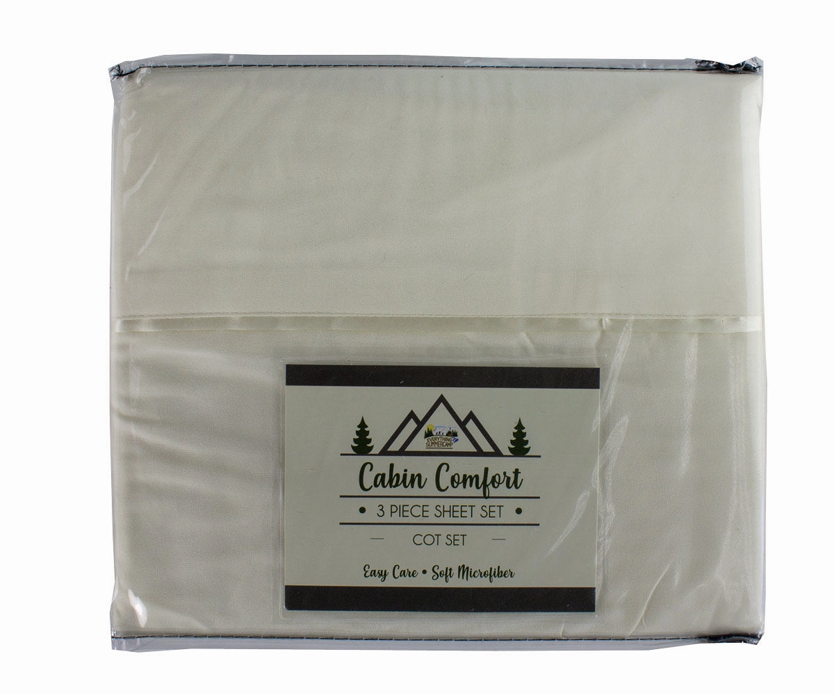 Cabin Comfort Camp Sheets Cot Set