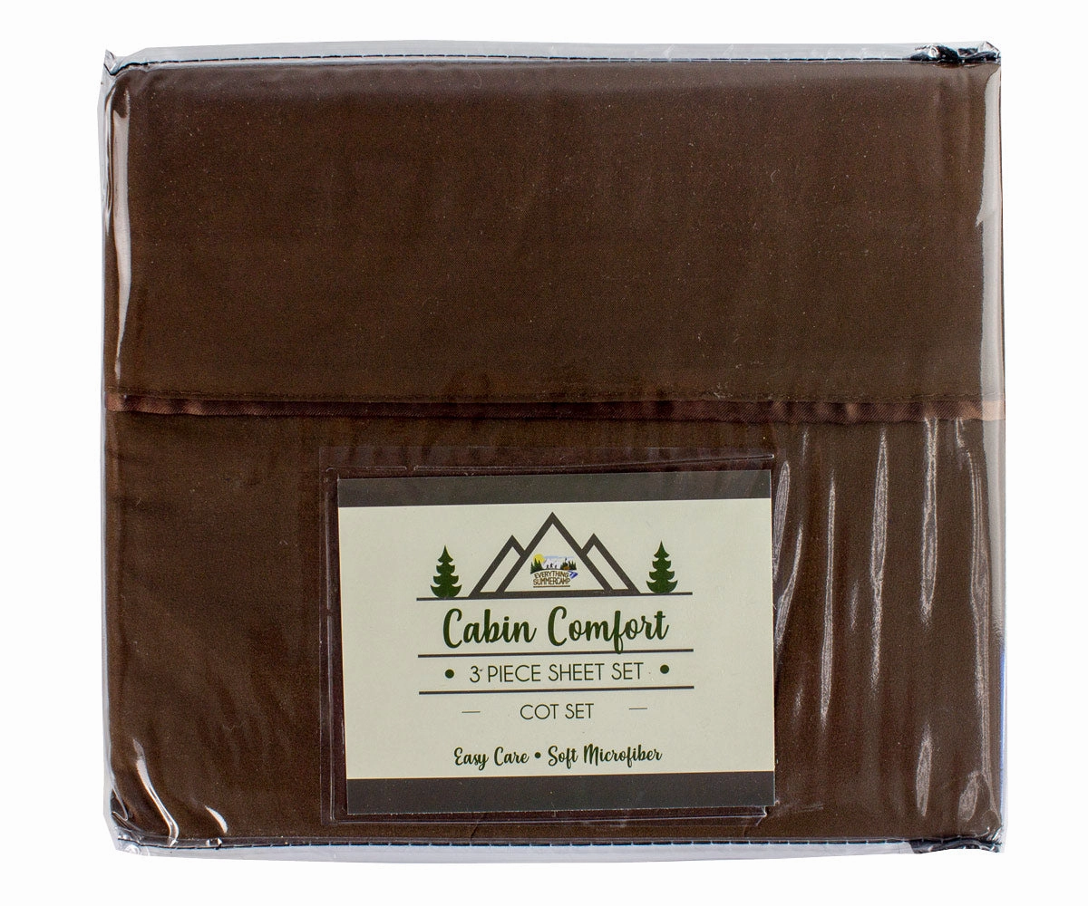 Cabin Comfort Camp Sheets Cot Set