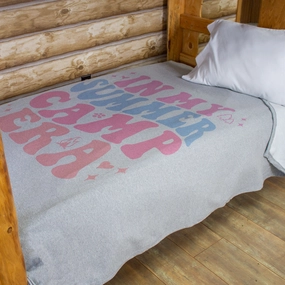 Cabin Comfort Graphic Sweatshirt Blanket