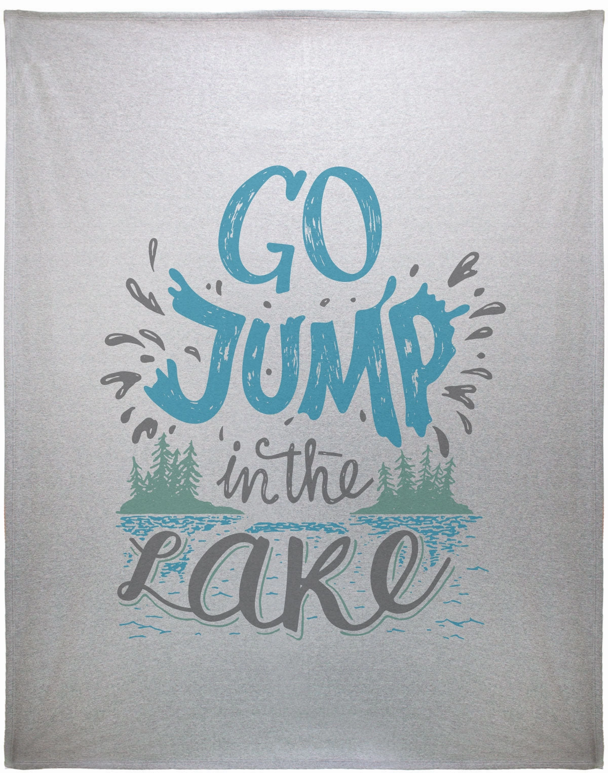 Cabin Comfort Graphic Sweatshirt Blanket