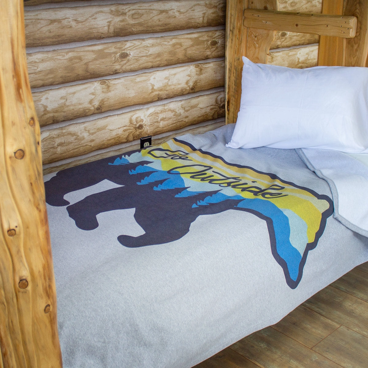 Cabin Comfort Graphic Sweatshirt Blanket