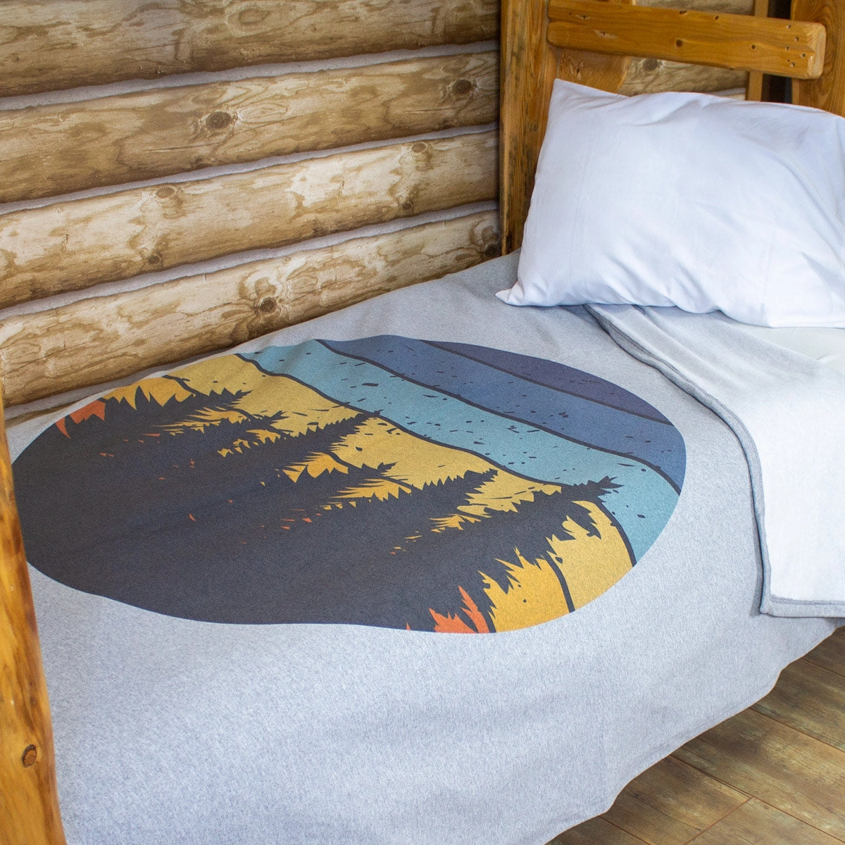 Cabin Comfort Graphic Sweatshirt Blanket