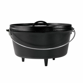 Cast Iron Deep Camp Dutch Oven - 8Qt (12in)