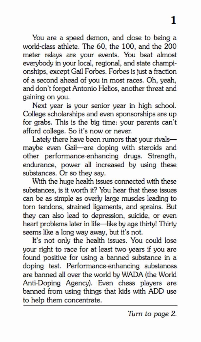 Choose Your Own Adventure #31 - Track Star!