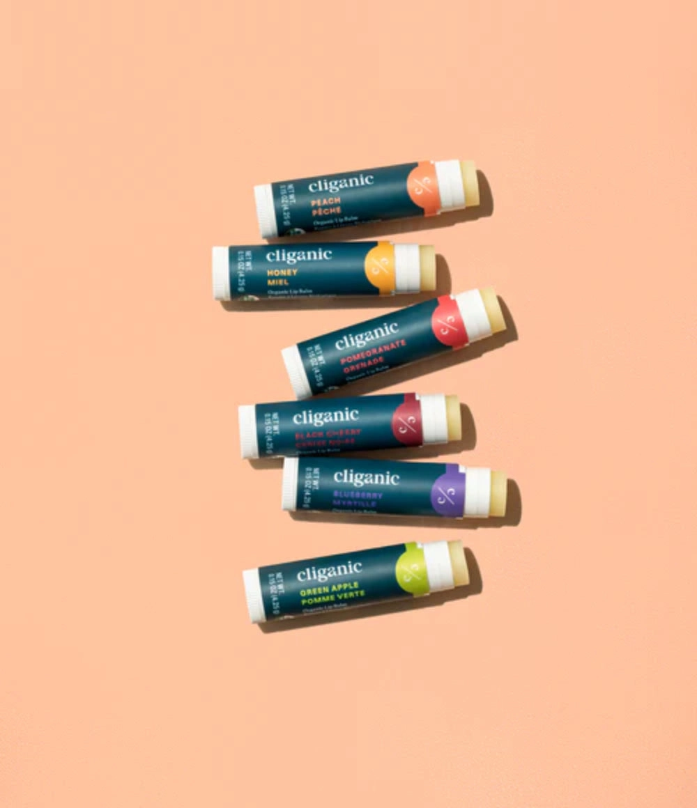 Cliganic Organic Lip Balm Set