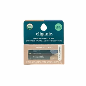 Cliganic Organic Lip Balm Set of 2