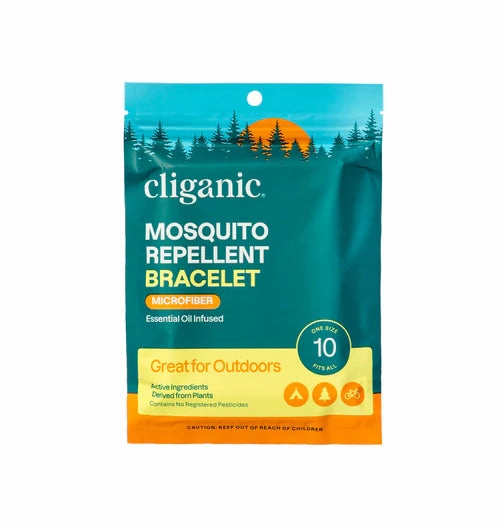Cliganic Organic Microfiber Mosquito Repellent Bands 10 Pack