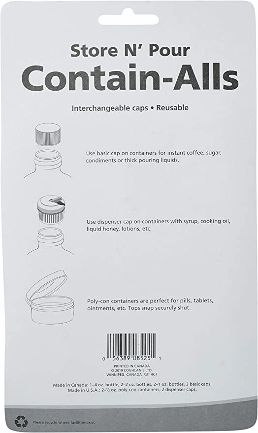 Coghlans Contain-All Plastic Bottles