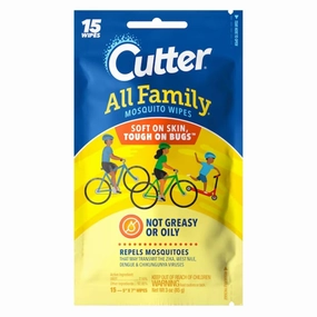 Cutter All Family Mosquito Wipes