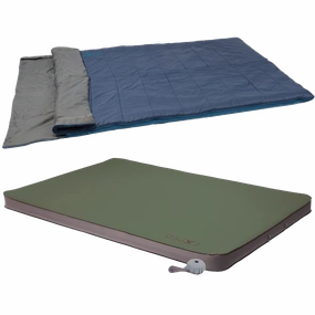 Duo Car Camping Sleeping Bag & Pad Combo