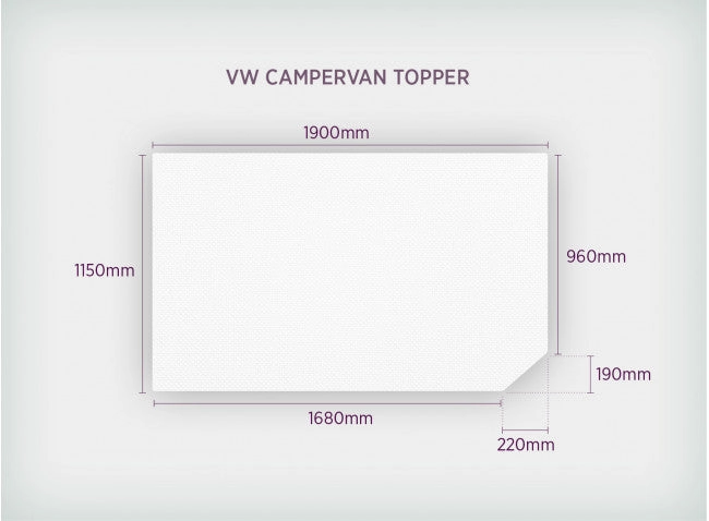 Duvalay VW Campervan Compact Travel Topper (1900 x 1150)