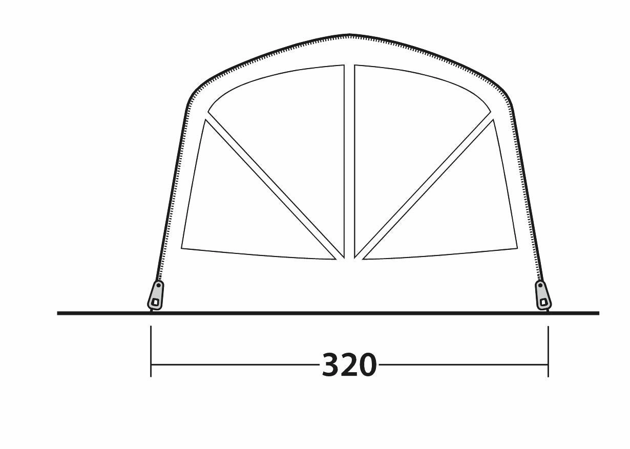 EX DISPLAY Outwell Florida 5 Air Tents - 2025
