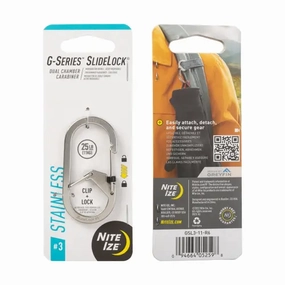 G-Series SlideLock #3 Dual Chamber Carabiner
