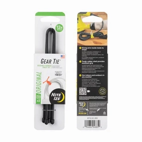 Gear Tie Reusable Rubber Twist Tie 12 in. - 2 Pack